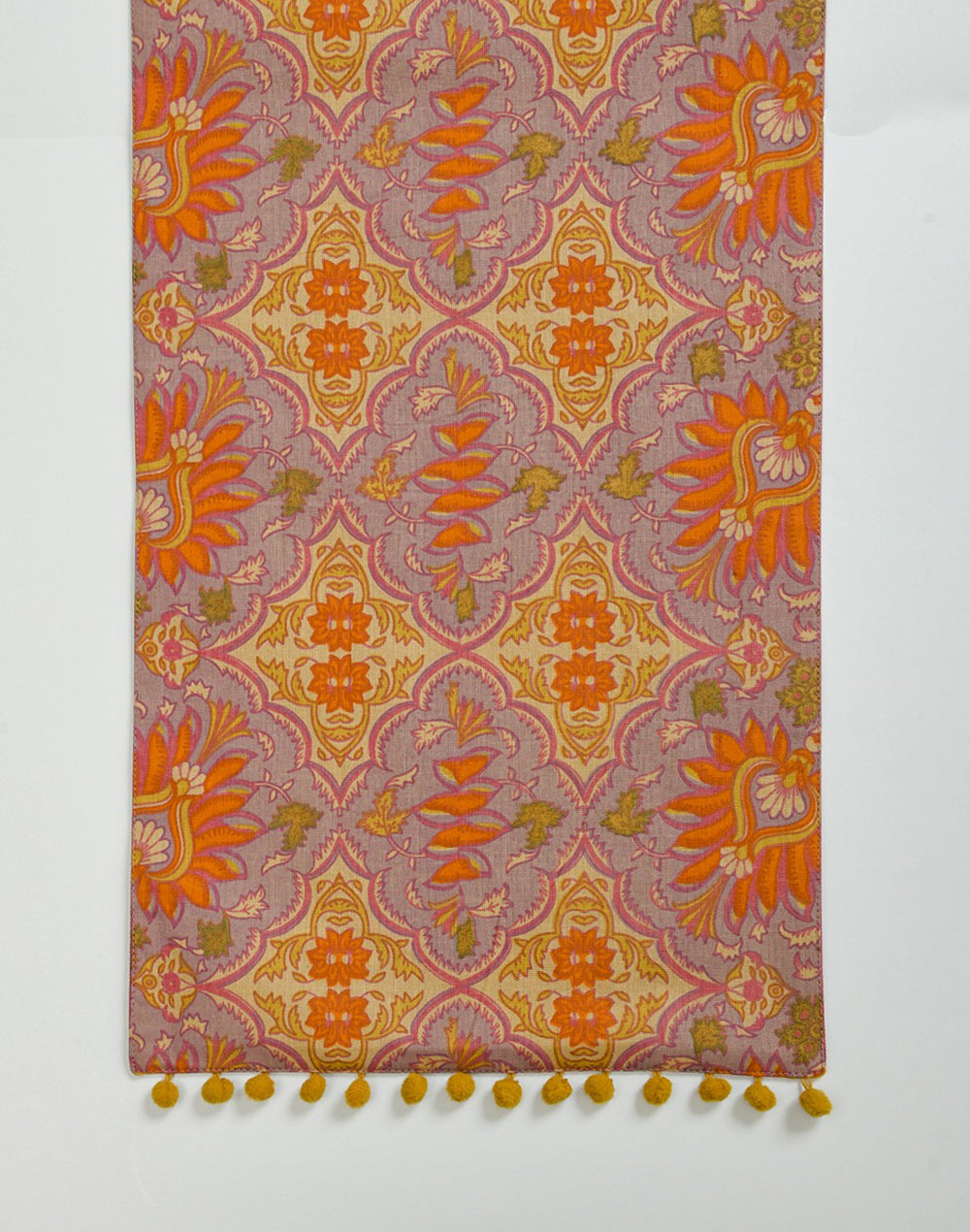 Floral Multicolored Cotton Table Runner