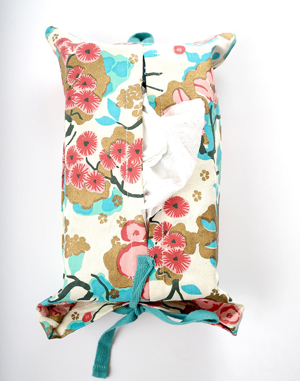 Multicolor tissue box cover