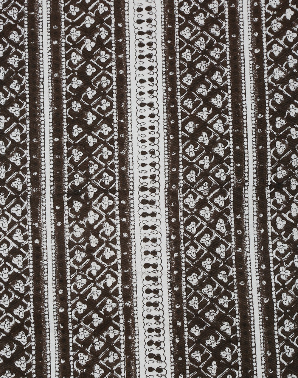 Brown Printed Cotton Table Runner