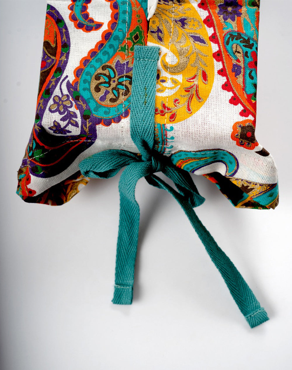 Multicolor Cotton tissue box cover