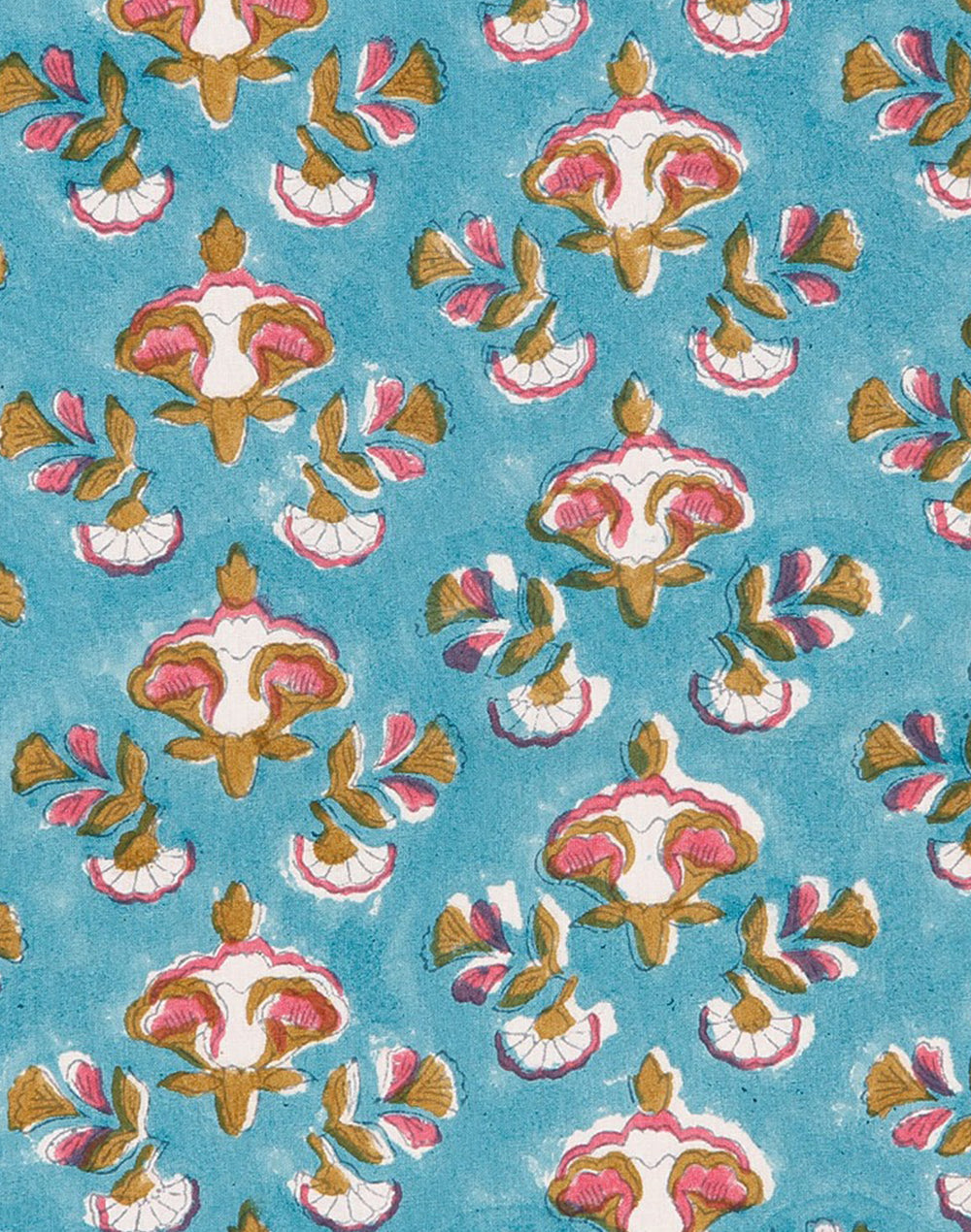 Blue Printed Center Table Cotton Runner