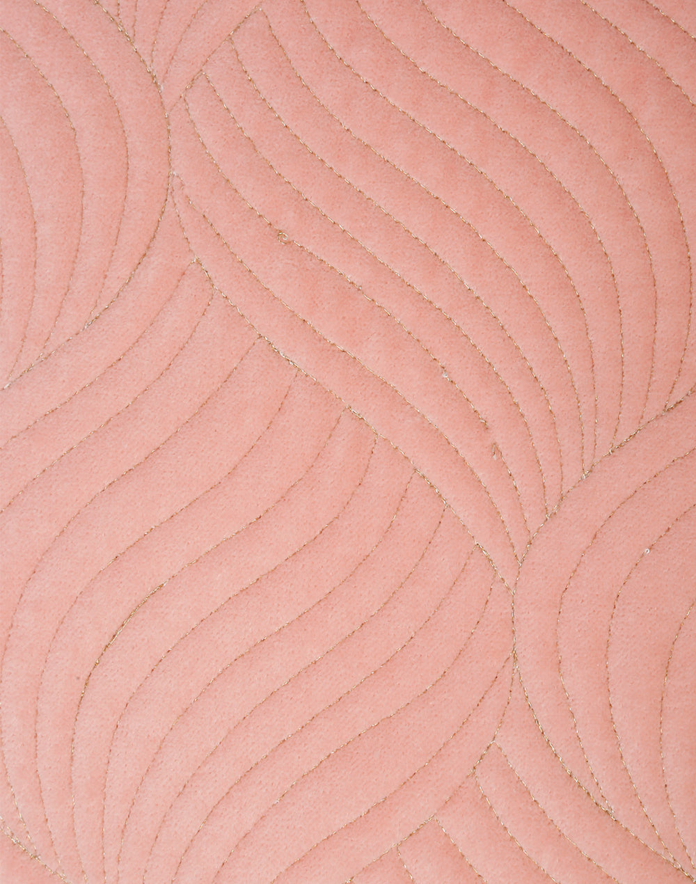 Set Of 2 - Pink Ogee Quilted Velvet Cushion Cover 16"X16"