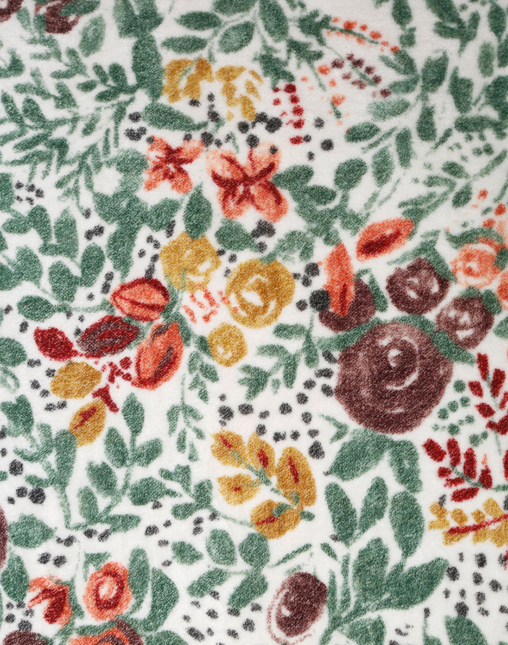 Set Of 2 - Vintage Blossom Printed Velvel Cushion Cover-16"X16"