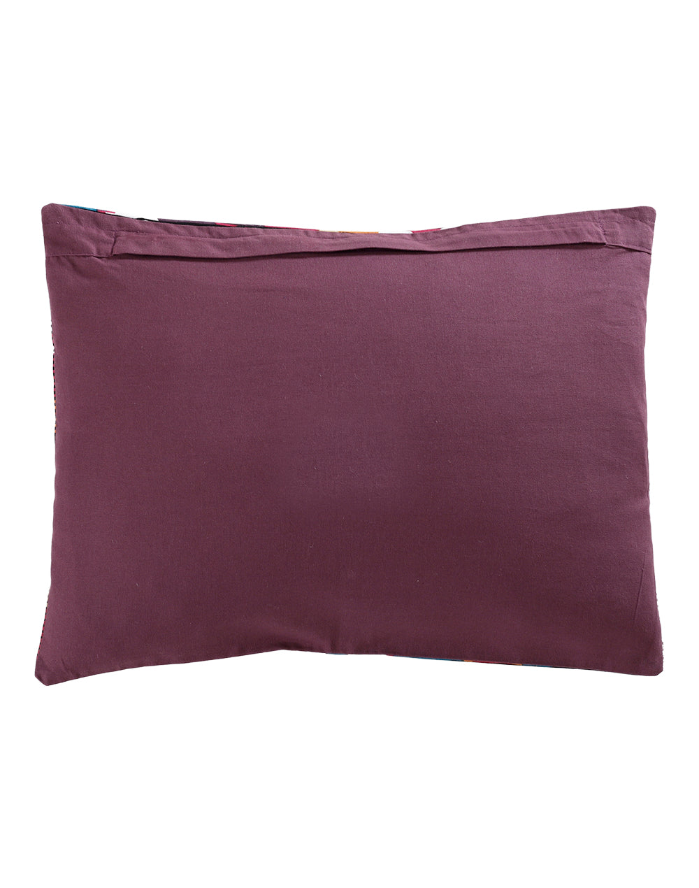 Set Of 2 - Geometric Print Cotton Cushion Cover - 14"X18"