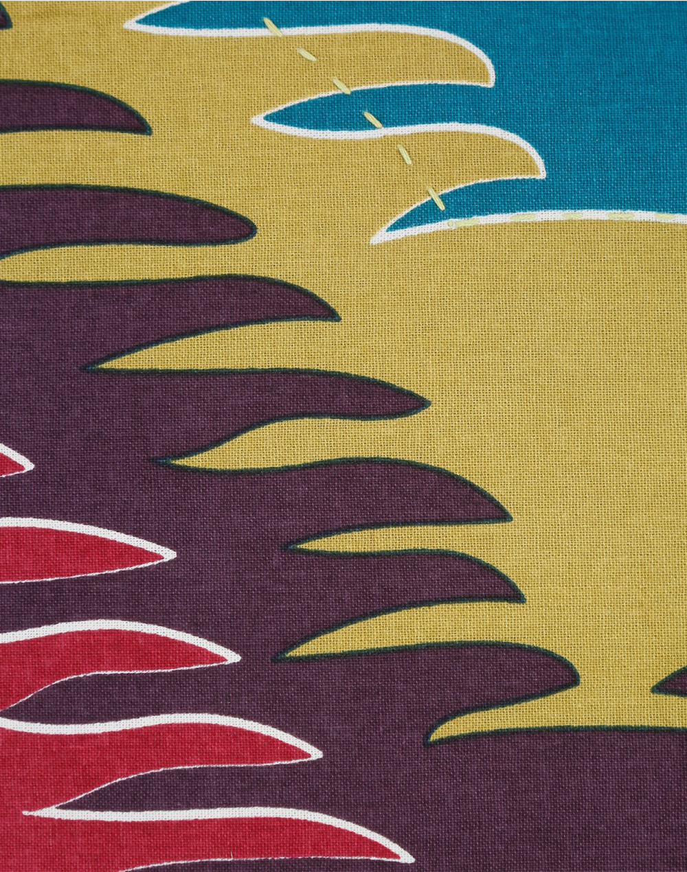 Set Of 2 - Abstarct Print Cotton Cushion Cover - 16"X16"