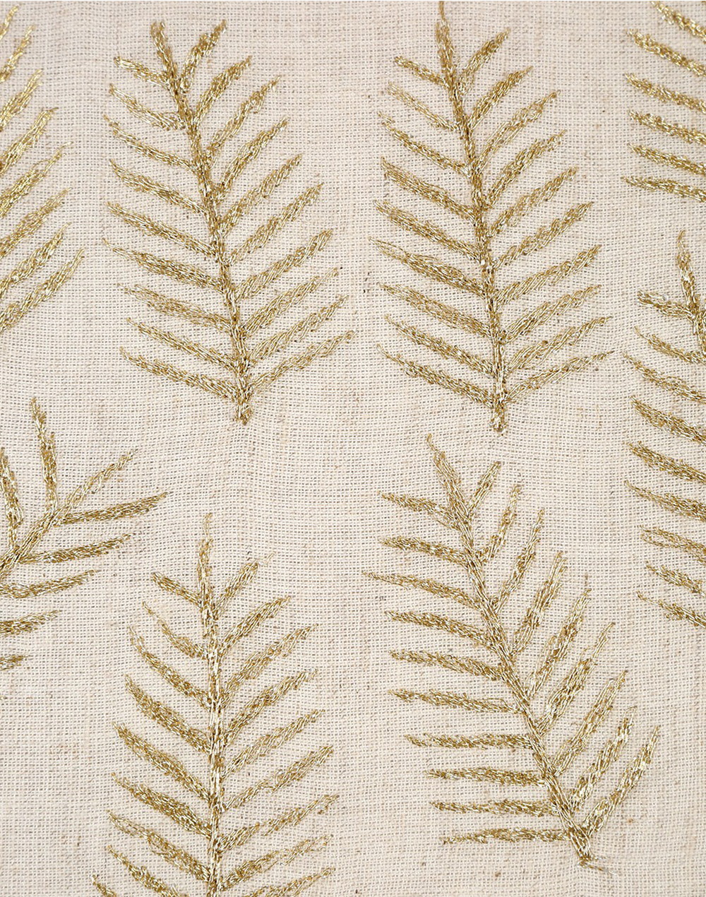 Set Of 2 - Decorative Cotton Covers With Embroidery - 16'X 16"