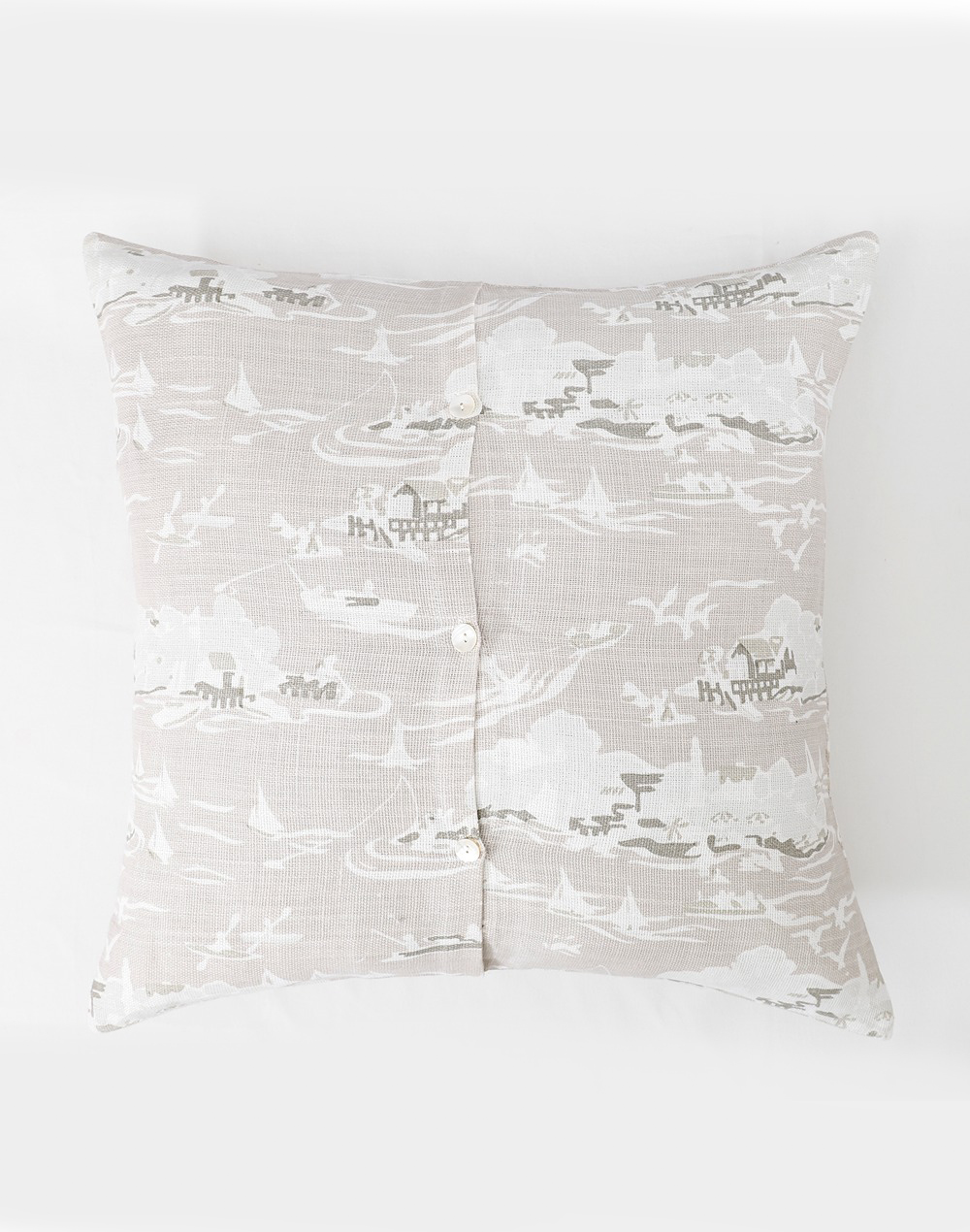 Set Of 2 - Statement Linen Printed Cushion Cover - 26" X 26"