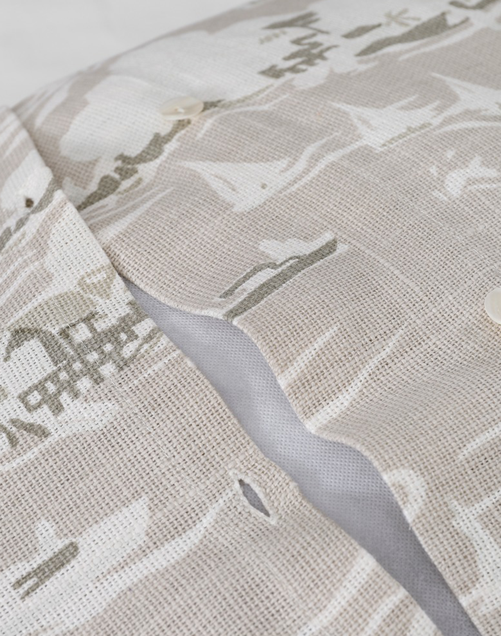 Set Of 2 - Statement Linen Printed Cushion Cover - 26" X 26"