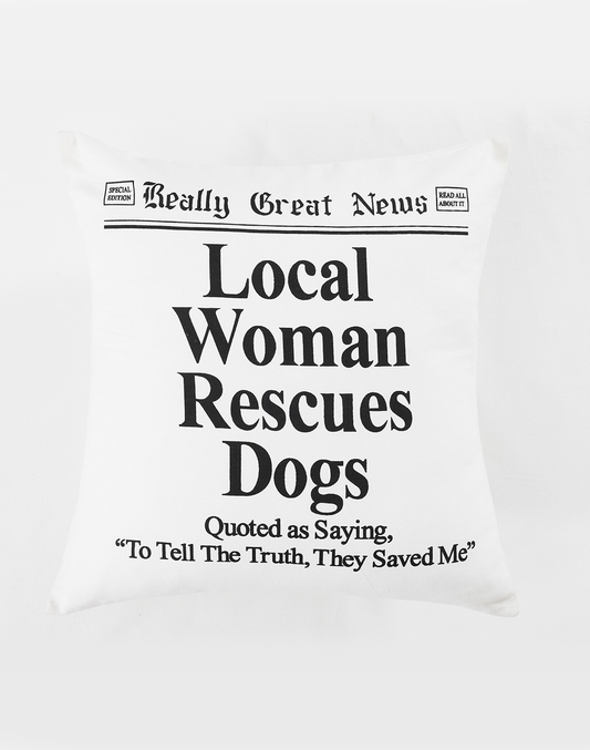 Set Of 2 - Typography Funky Cotton Cushion Cover - 18"X 18"