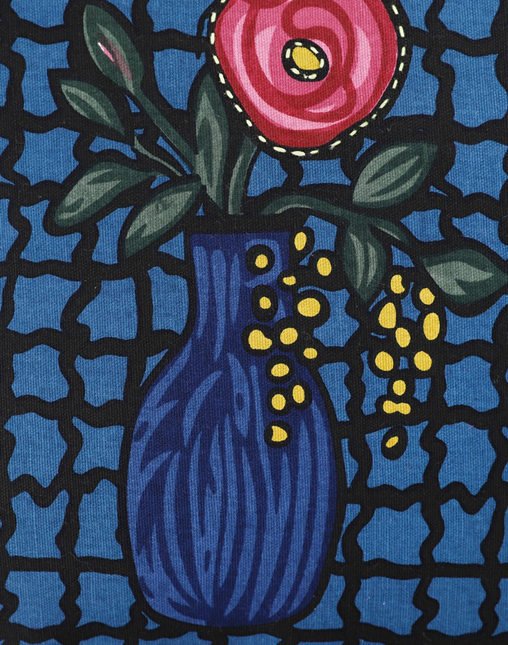 Set of 2 - Blue Artsy Cushion Cover - 16"x 16"