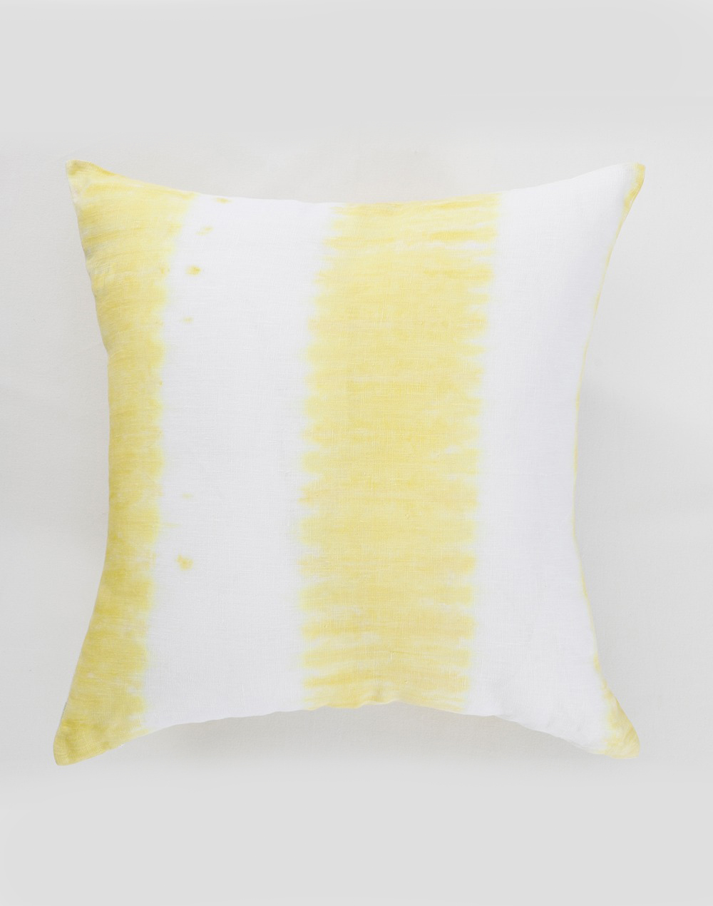 Set Of 2 - Yelllow Shaded Linen Cushion Covers