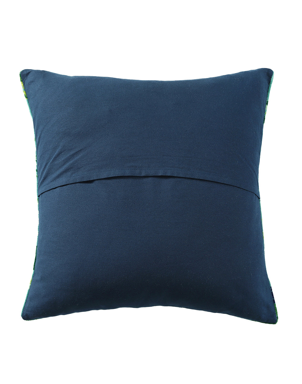 Set of 2 - Green Velet Printed Cushion Cover - 16"x 16"