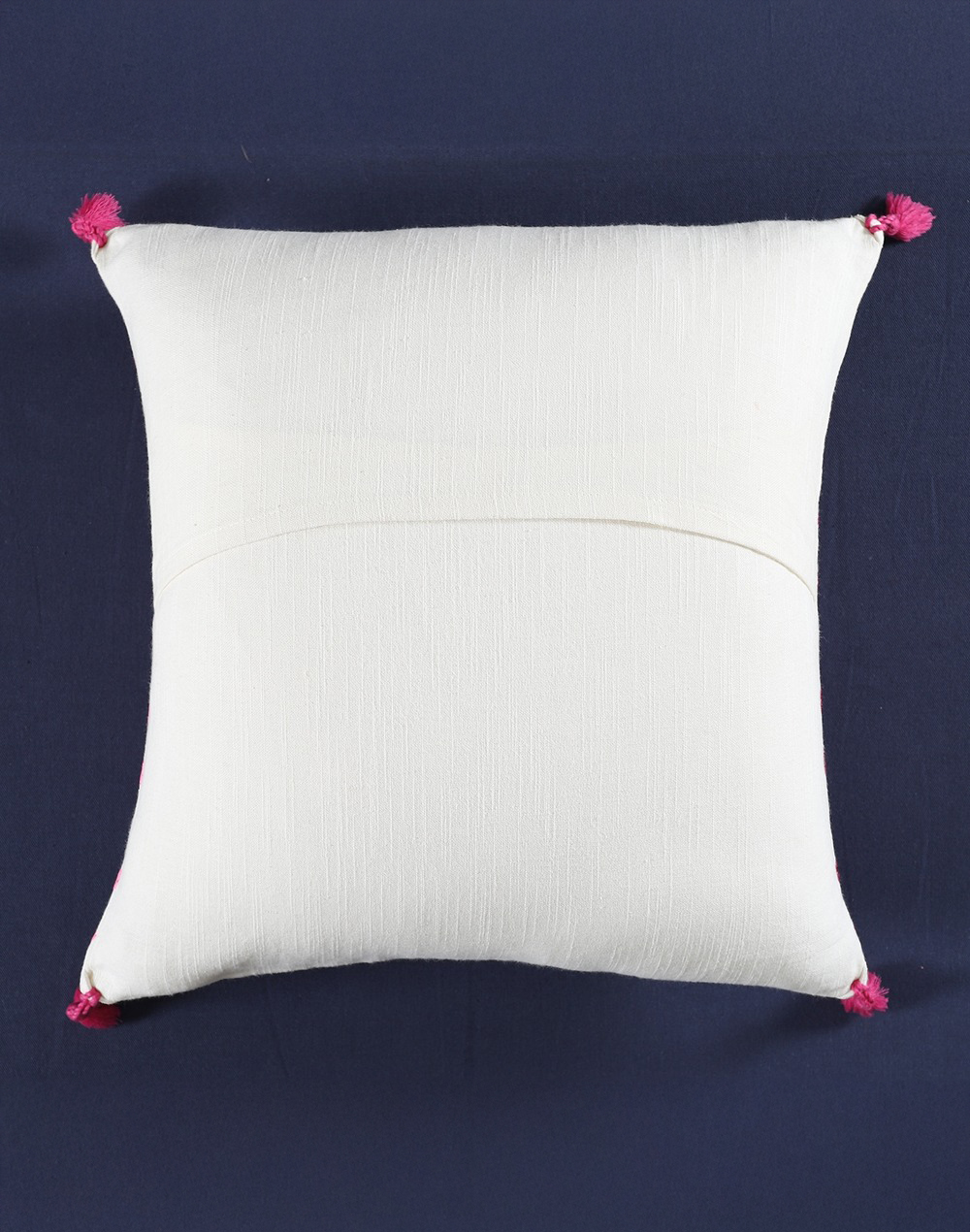 Set of 2 - Pink Waves Embroidered Sofa Cushion Cover - 16"x16"
