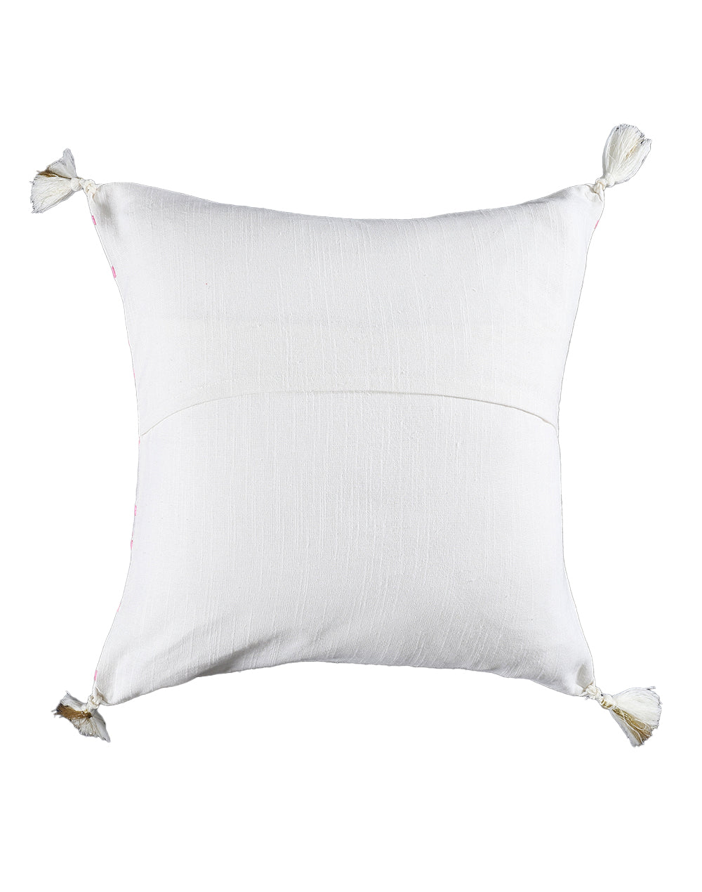 Set of 2 - Geometric Eye Embroidered Cotton Cushion Cover -16"x 16"