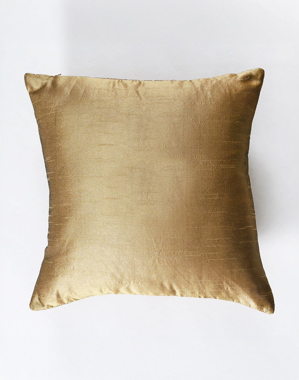 Set of 2 - Golden Quilted Decorative Sofa Cushion Cover -16"x16"
