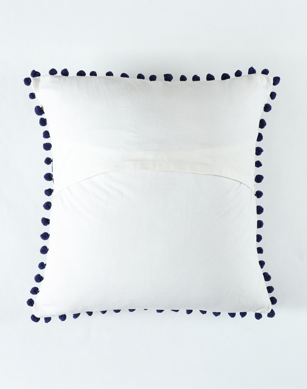 Set Of 2 - Square Embroidered Cotton Cushion Cover -16"X16"