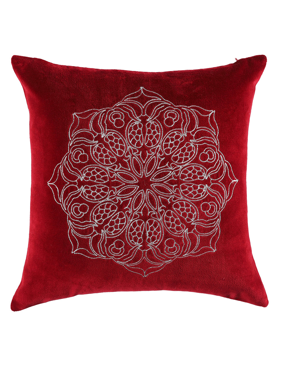 Set of 2 - Mandala Embroidery Luxurious Cushion Cover - 16"x16"