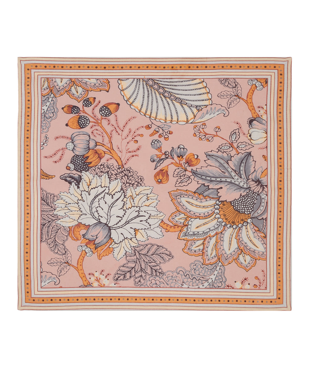 Set Of 4 - 20" Bold Floral Printed Cotton Dining Napkin
