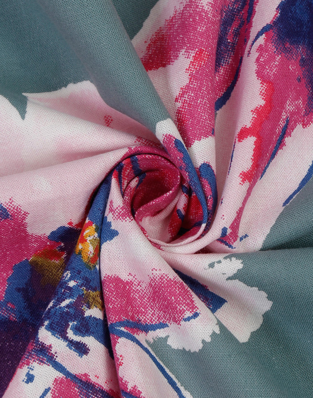 Set Of 4 - 20" Bold Floral Printed Cotton Dining Napkin