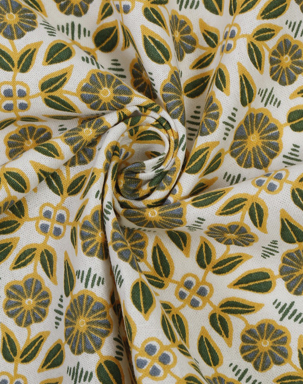 Yellow Printed Cotton Napkin 20"X20"