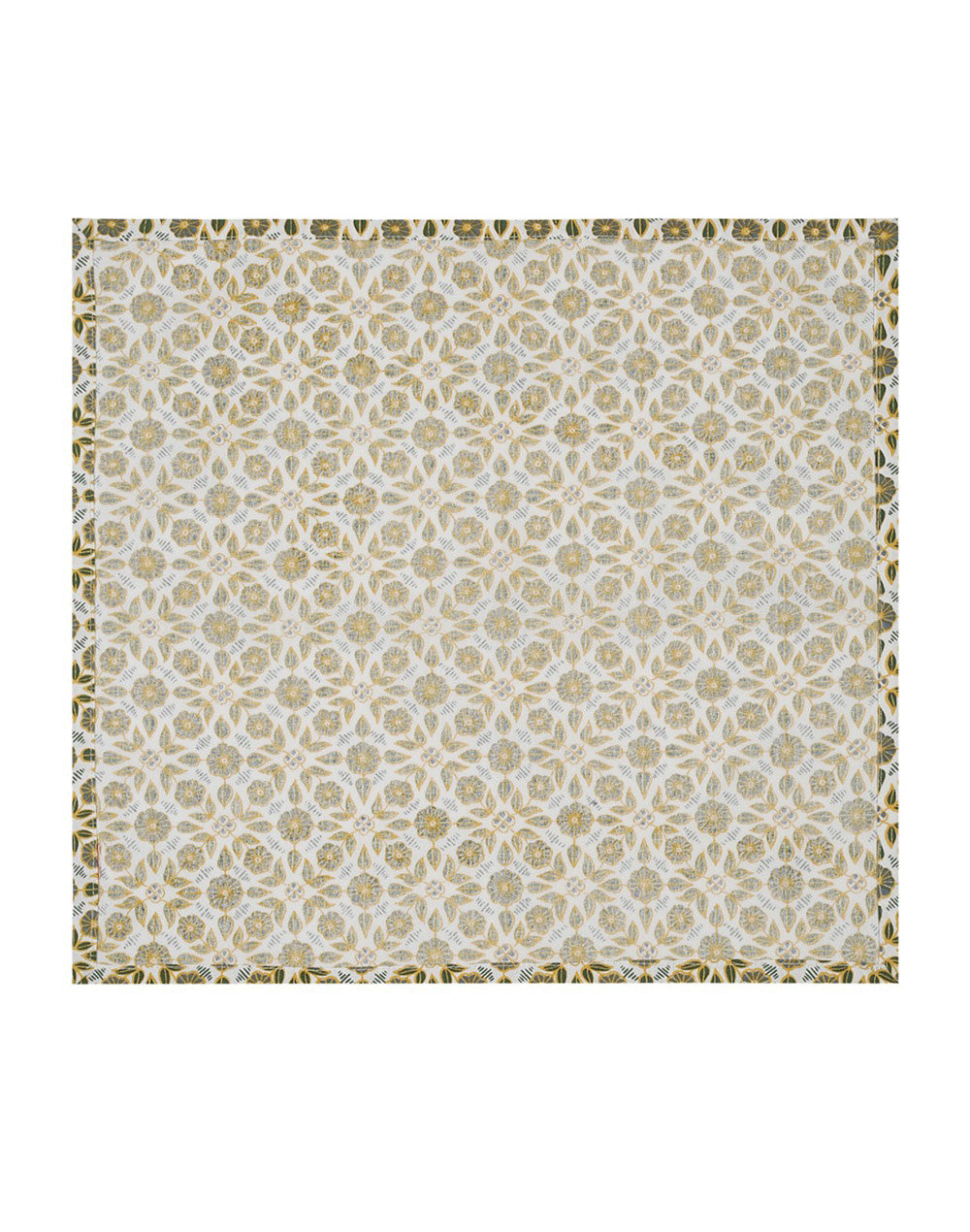 Yellow Printed Cotton Napkin 20"X20"
