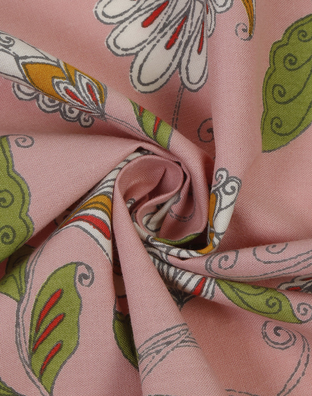 Set Of 4 - 20" Floral Printed Cotton Dining Napkin
