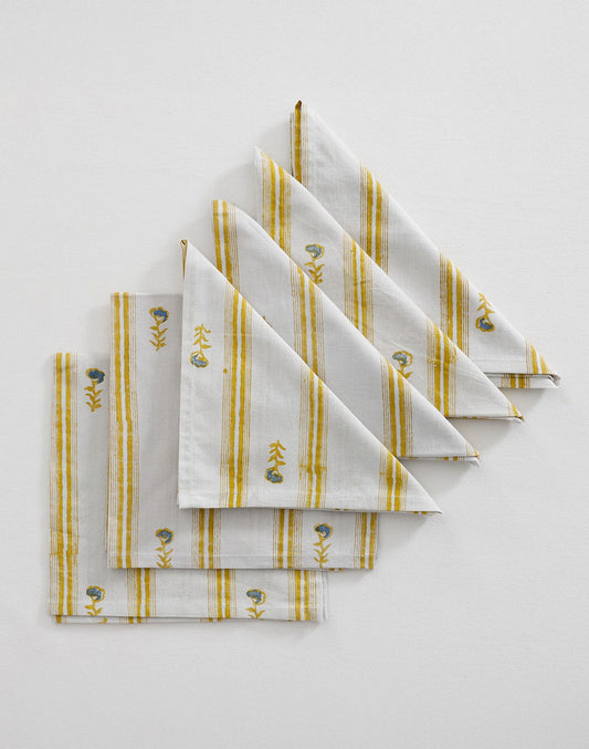 Yellow Cotton Table Napkin 16"X16"