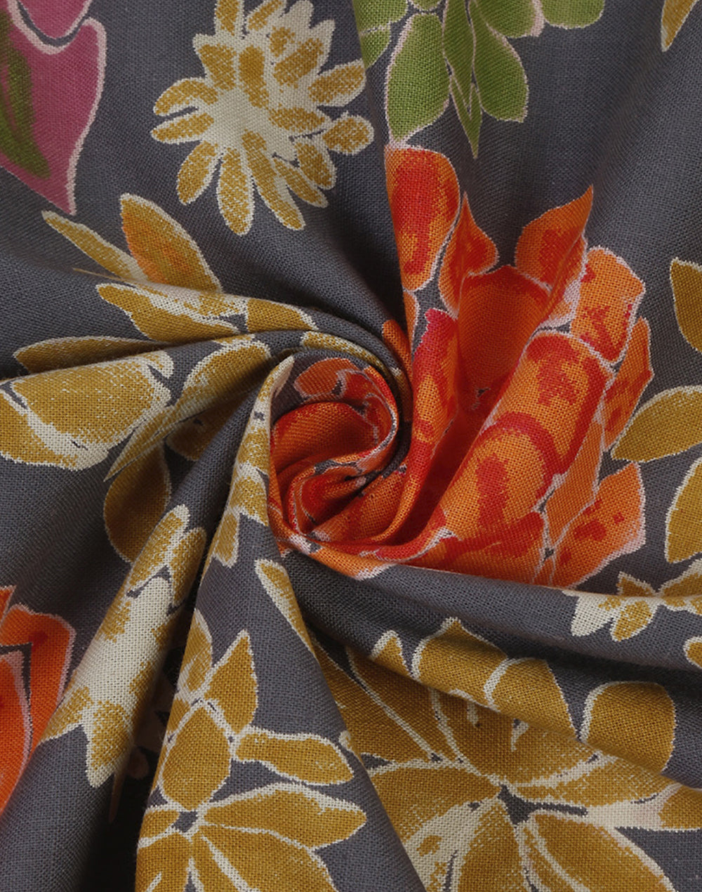 Set Of 4 - 20" Floral Printed Cotton Dining Napkin