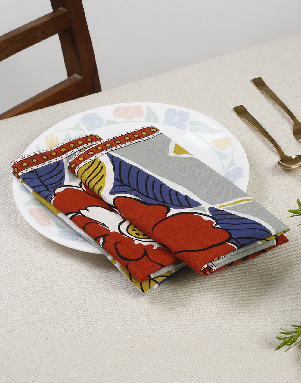 Multicolour Cotton Table Napkin 18"X18"