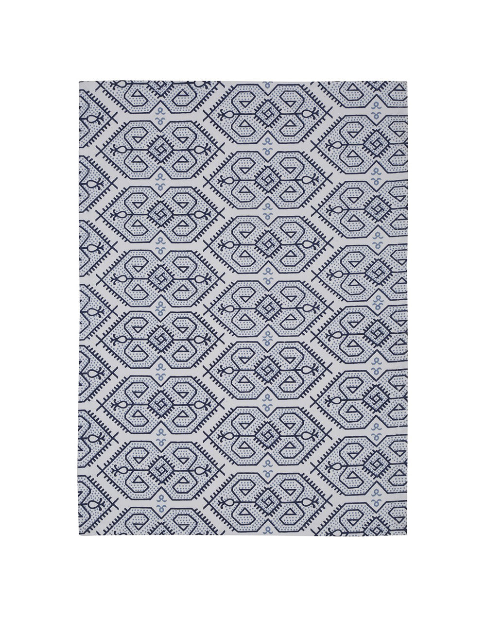 Set Of 4- Blue Cotton Printed Table Mat