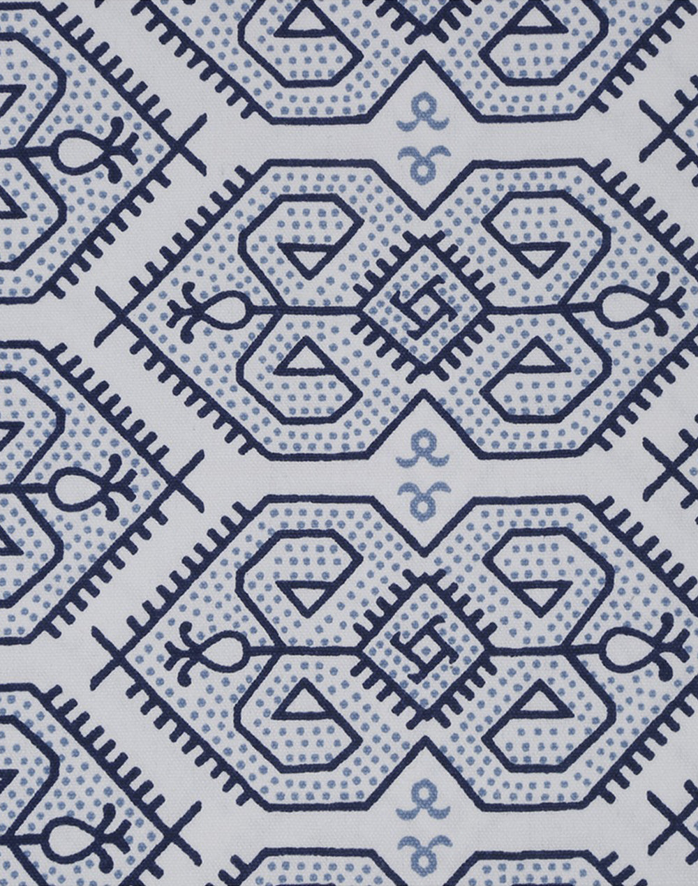 Set Of 4- Blue Cotton Printed Table Mat