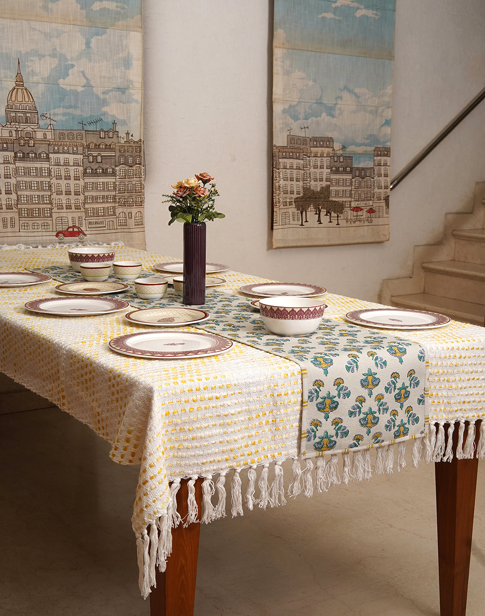 Reversible Printed Dining Table Runner