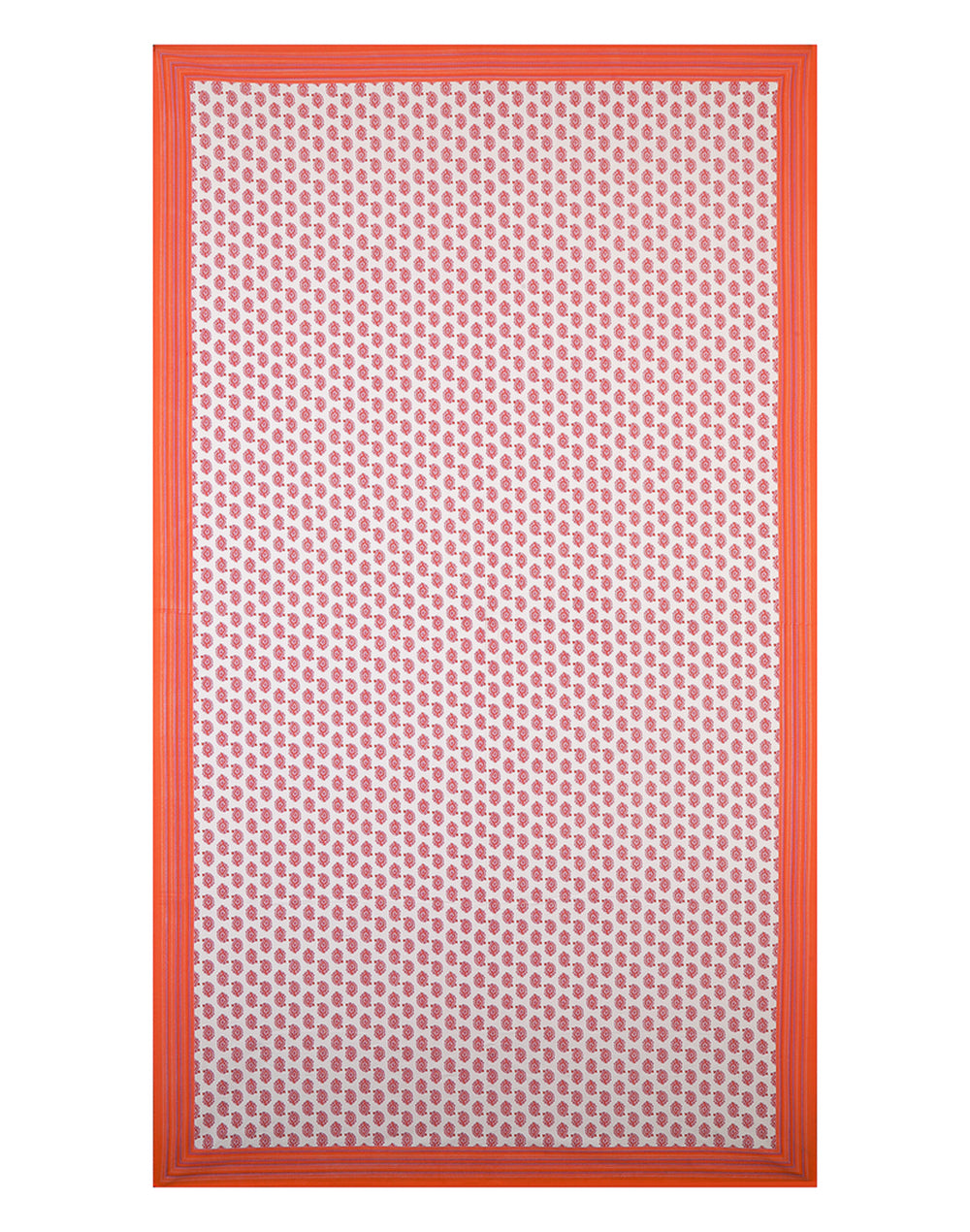 Orange Cotton 6 Seater Table Cover