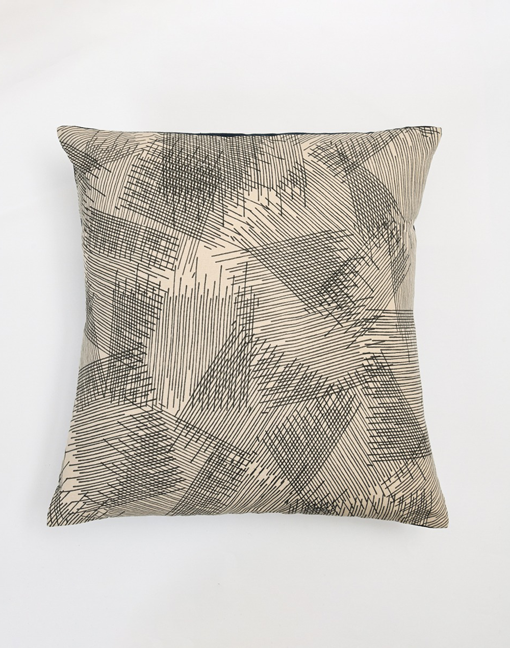 Set Of 5 - Beige Cotton Cushion Cover - 16"X16"