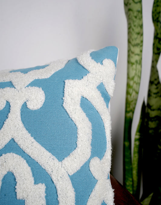 Set Of 2 - Blue Casement Cushion Cover - 18"X18"