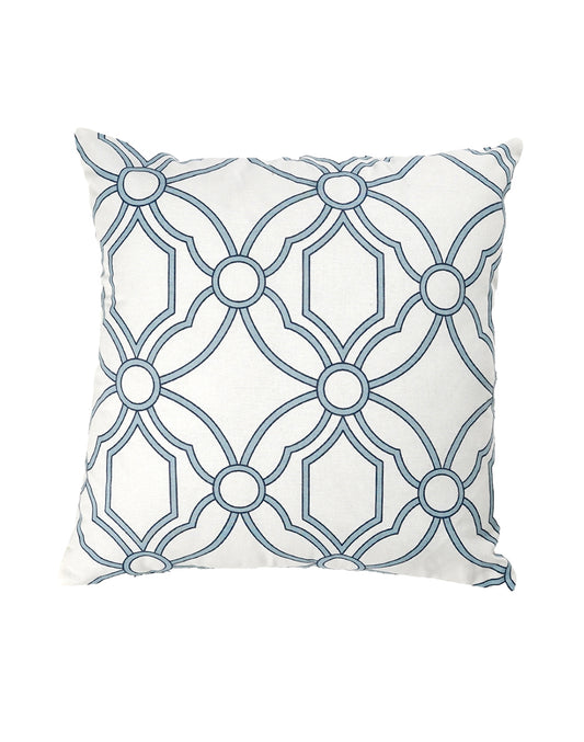 Set Of 2 - Blue Cotton Cushion Cover - 16"X16"