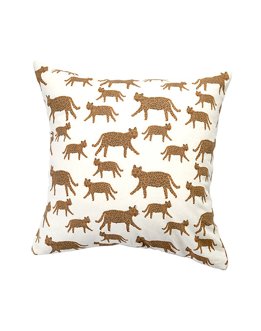 Set Of 2 - Brown Printed Cushion Cover - 12"X12"