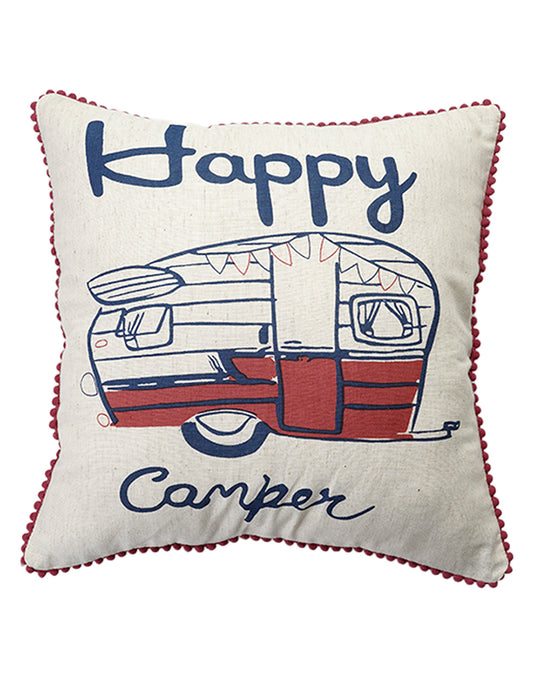 Set Of 2 - Cotton Cream Cushion Cover - 12"X12"