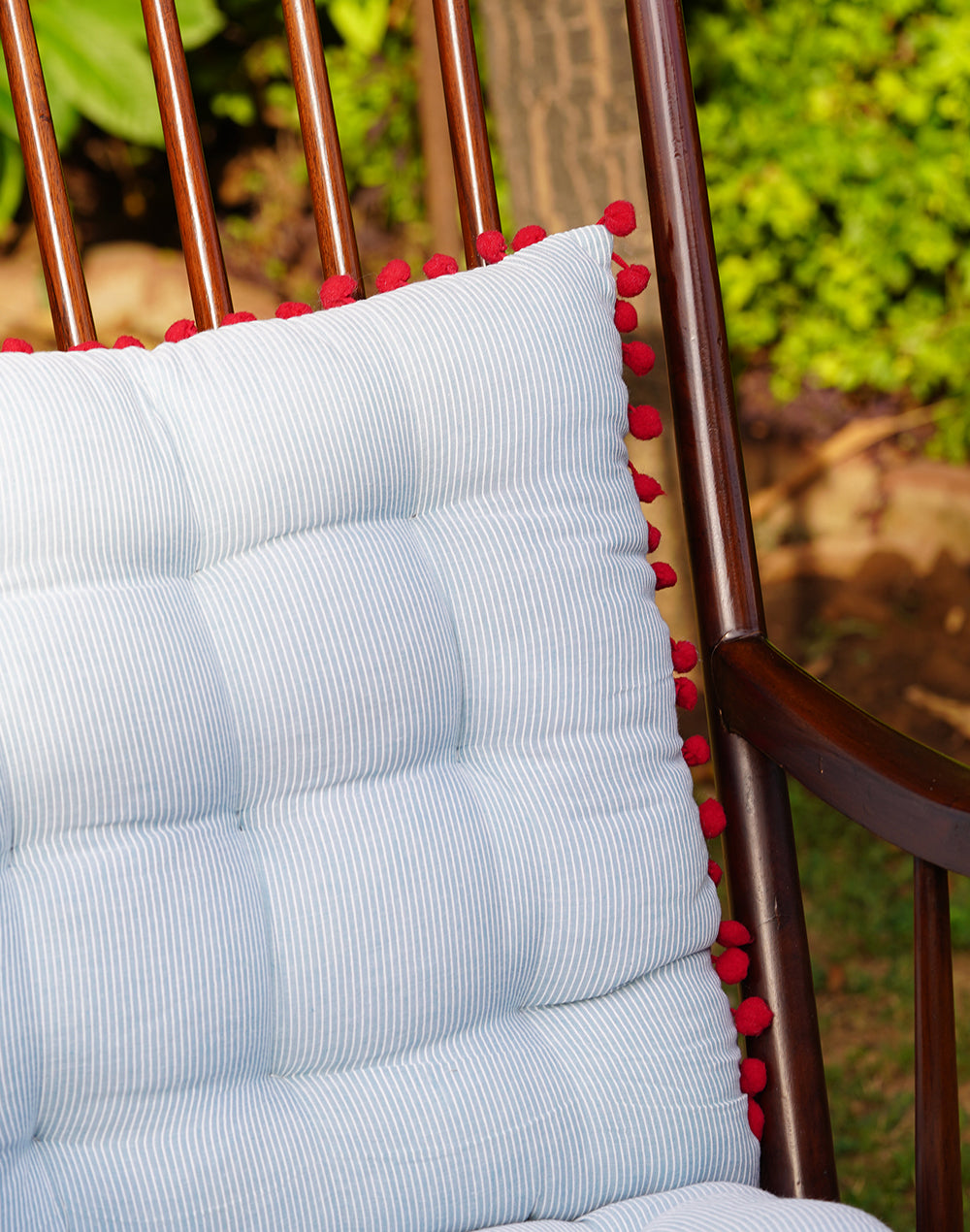 Blue Stripes Chairpad / Floor Cushion