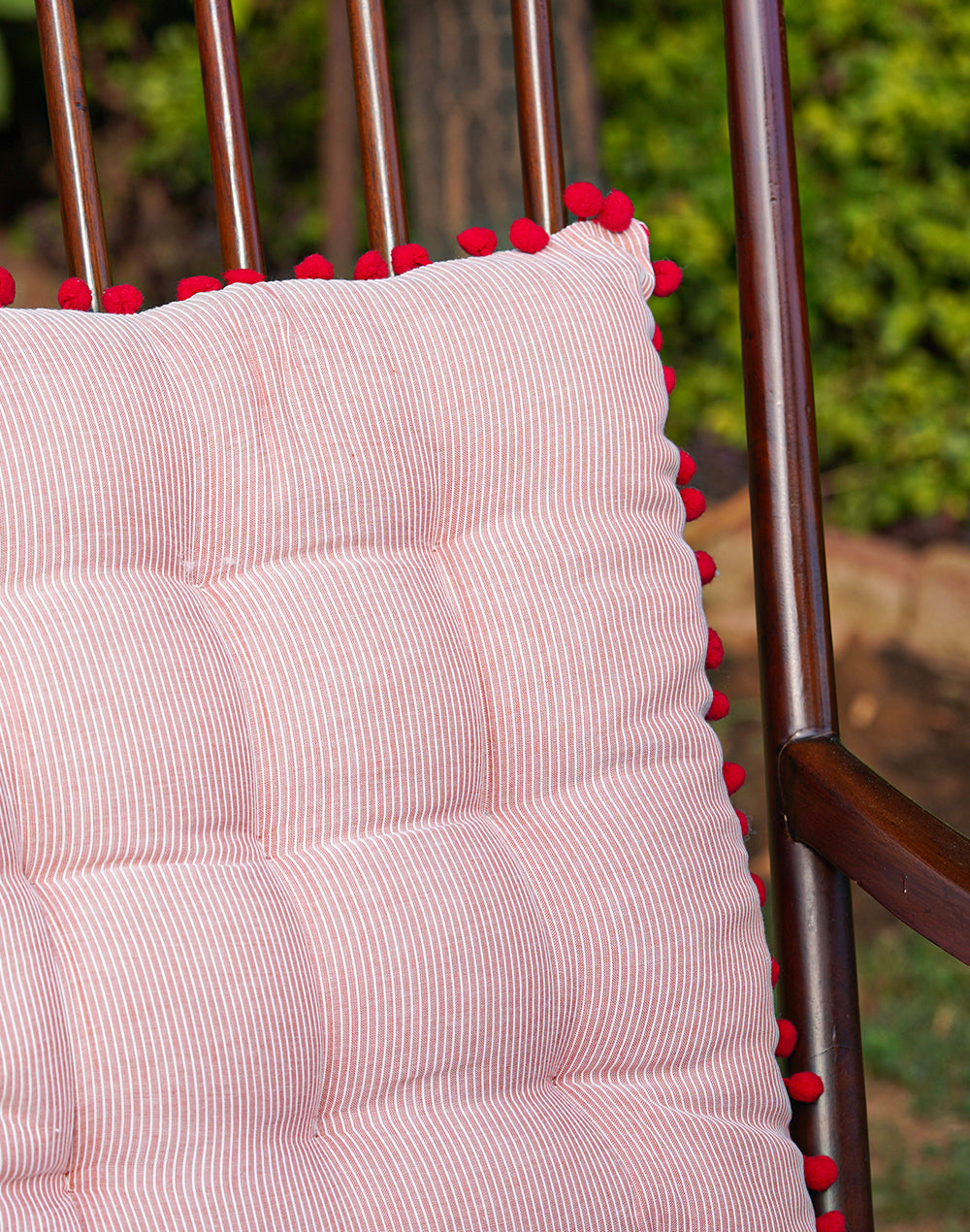 Pink Stripes Chairpad / Floor Cushion