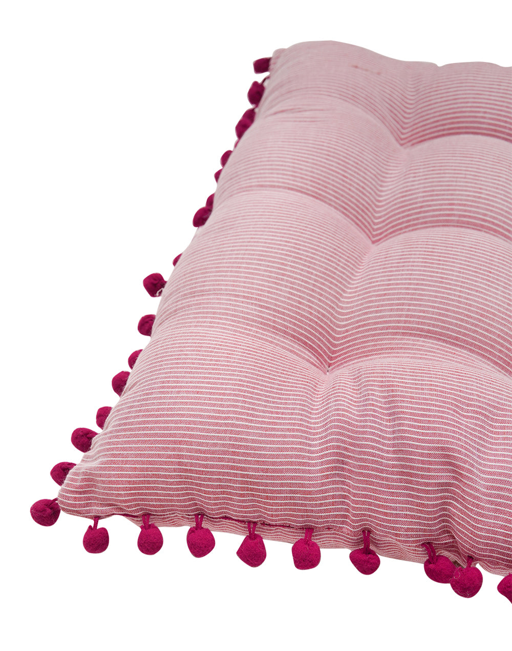 Pink Stripes Chairpad / Floor Cushion