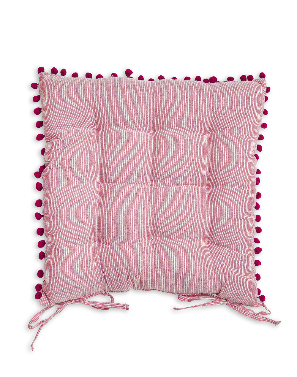 Pink Stripes Chairpad / Floor Cushion