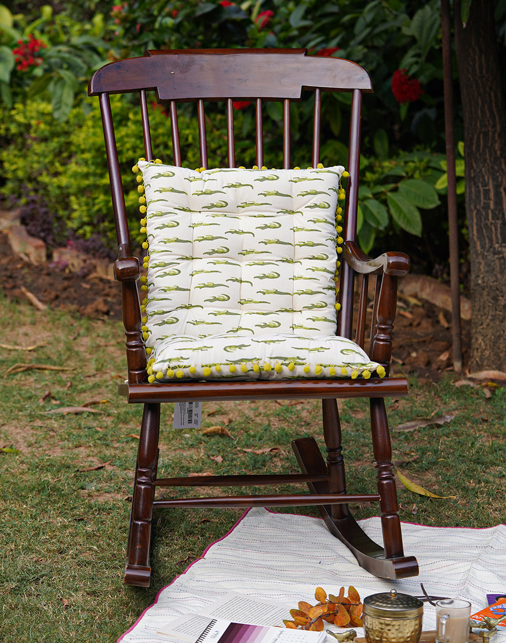 Animal Print Chairpad 17"X 17"