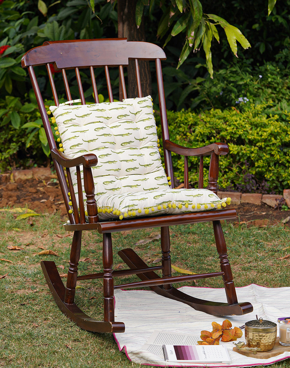 Animal Print Chairpad 17"X 17"