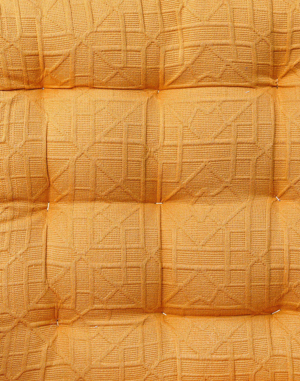 Yellow Textured Chairpad/ Floor Cushion