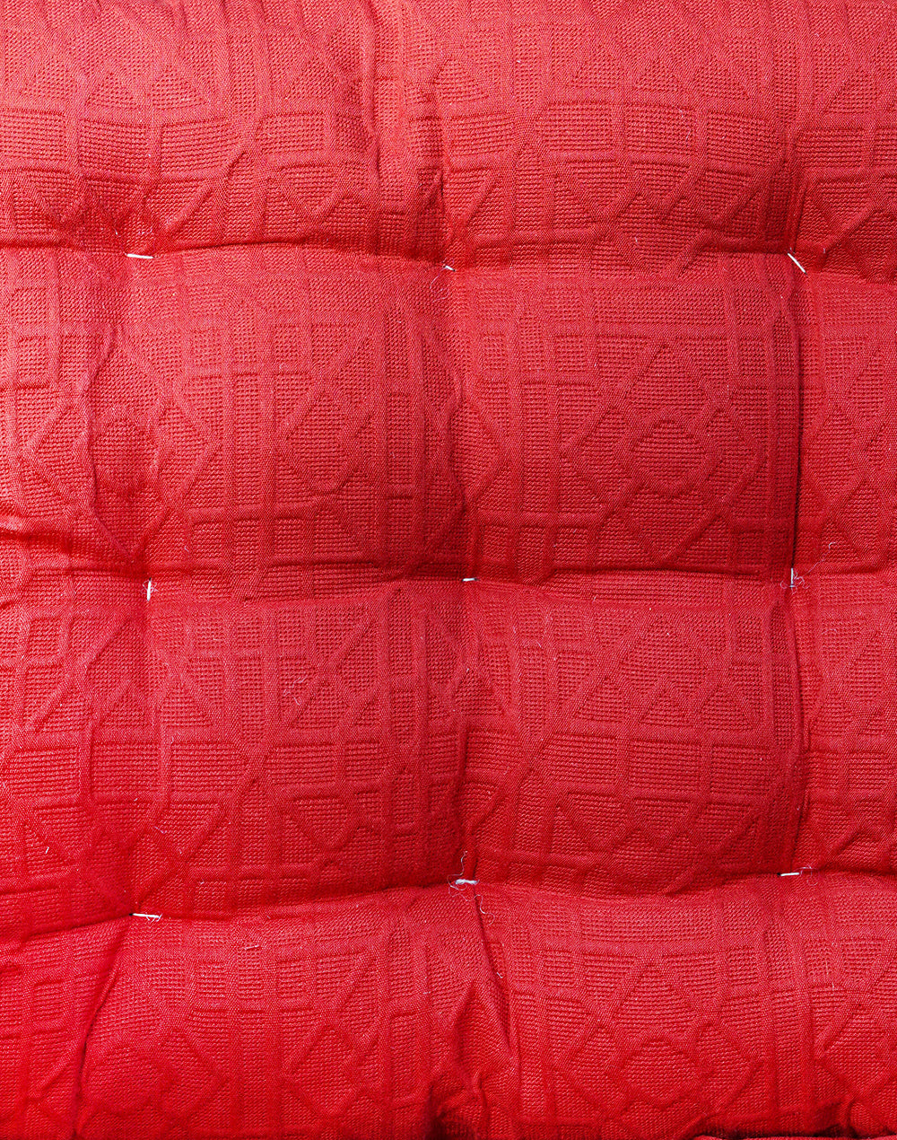 Red Textured Chairpad / Floor Cushion