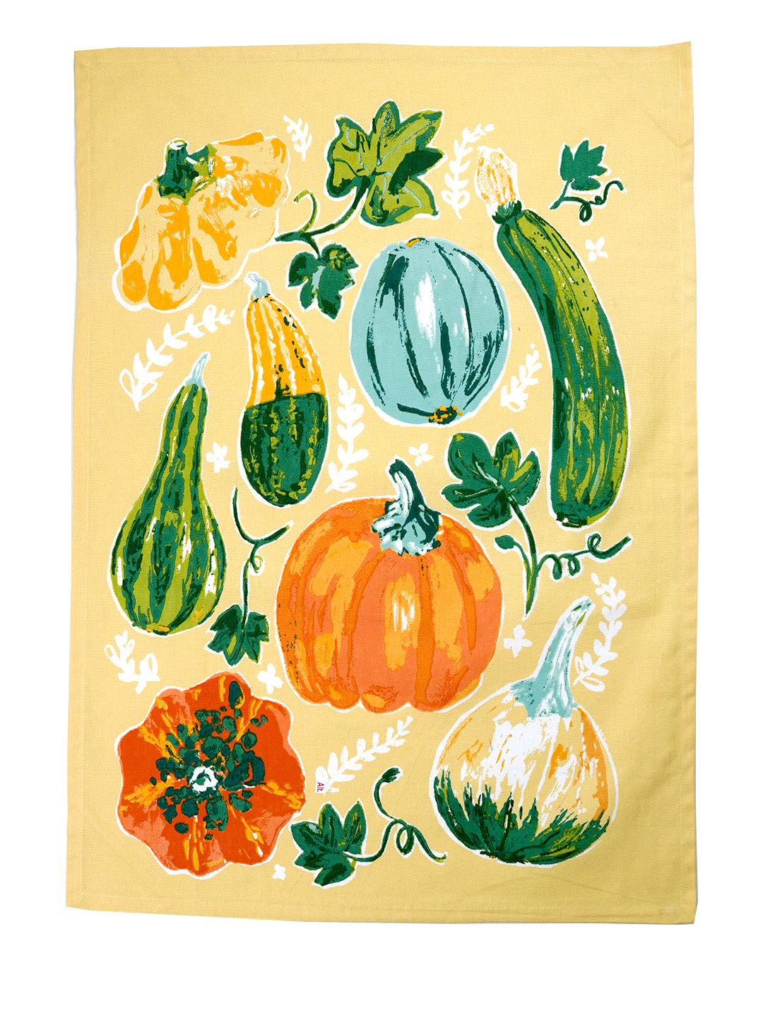 Set Of 3 - Vegetable Print Cotton Kitchen Towel/ Tea Towel