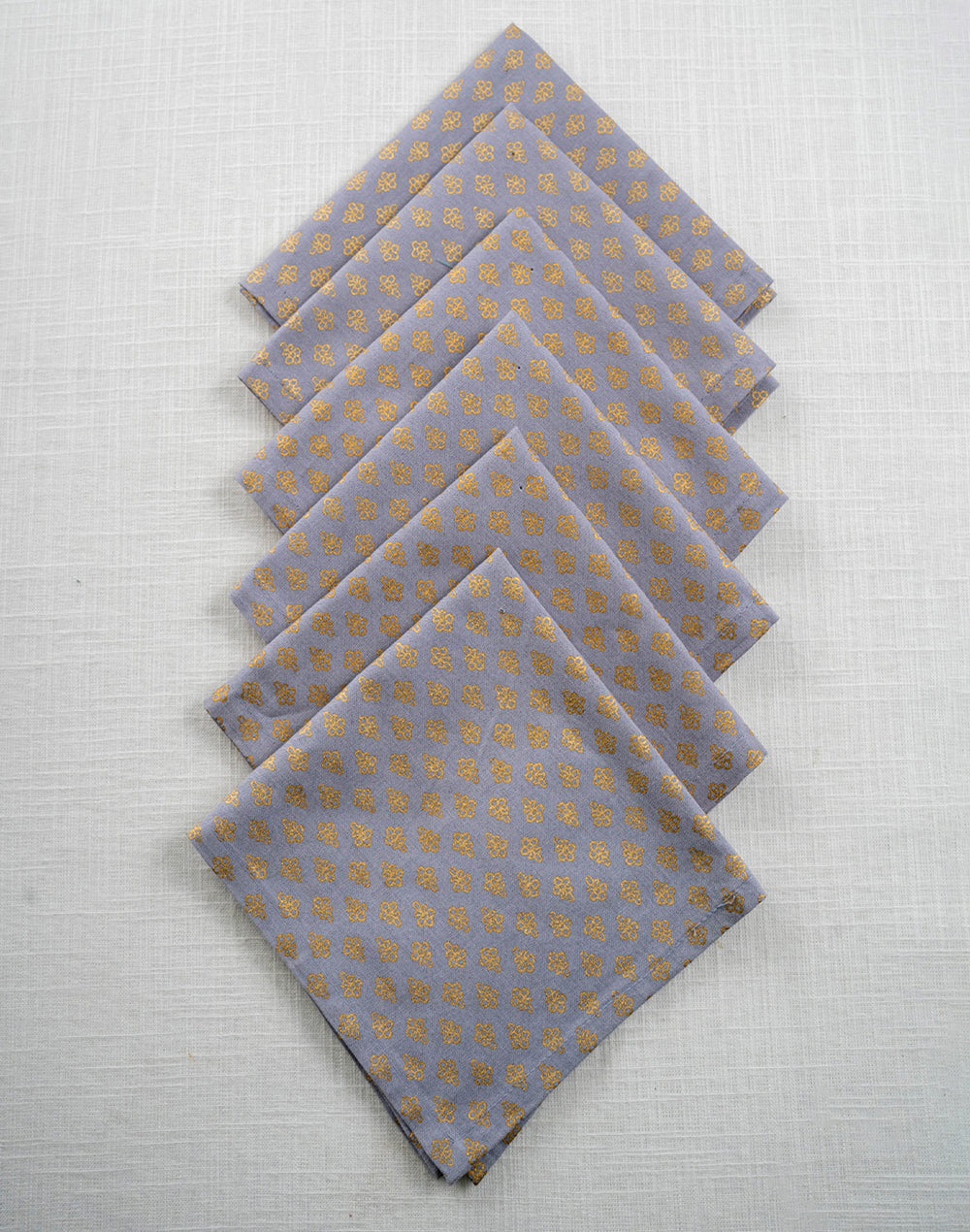Set Of 6 - 12" Cocktail Napkins For Diwali / Rakhi / Housewarming