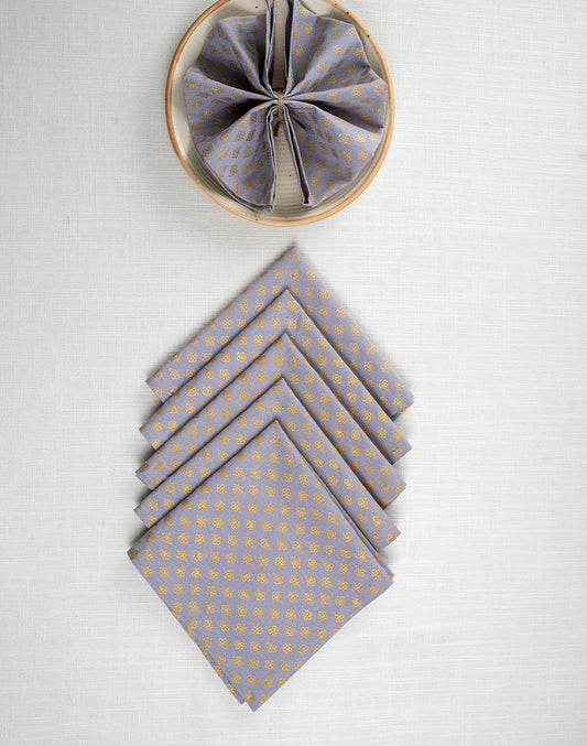 Set Of 6 - 12" Cocktail Napkins For Diwali / Rakhi / Housewarming