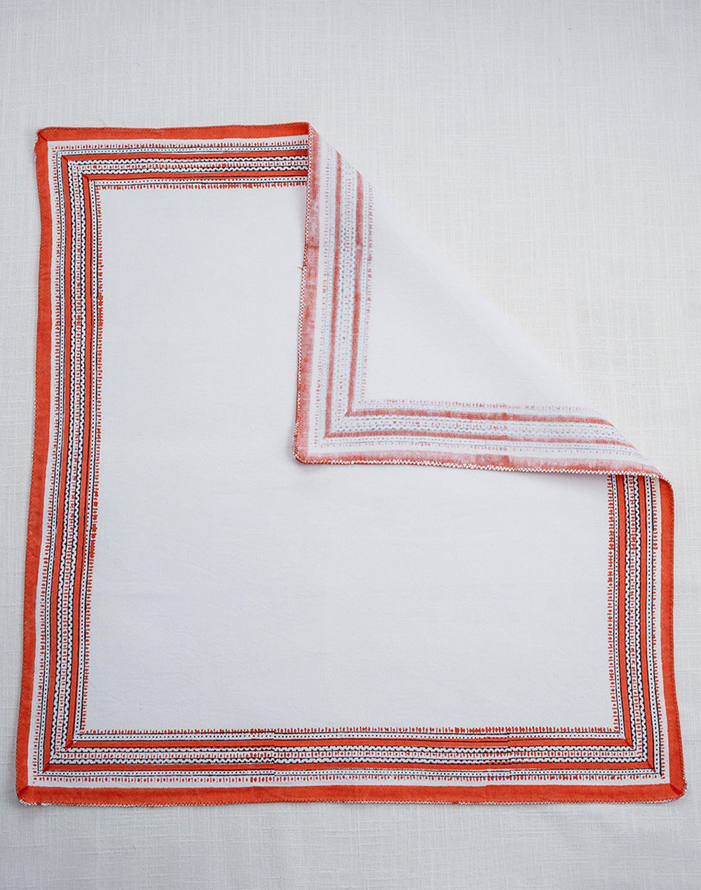 Set Of 6 -20"X20" White Cotton Napkin